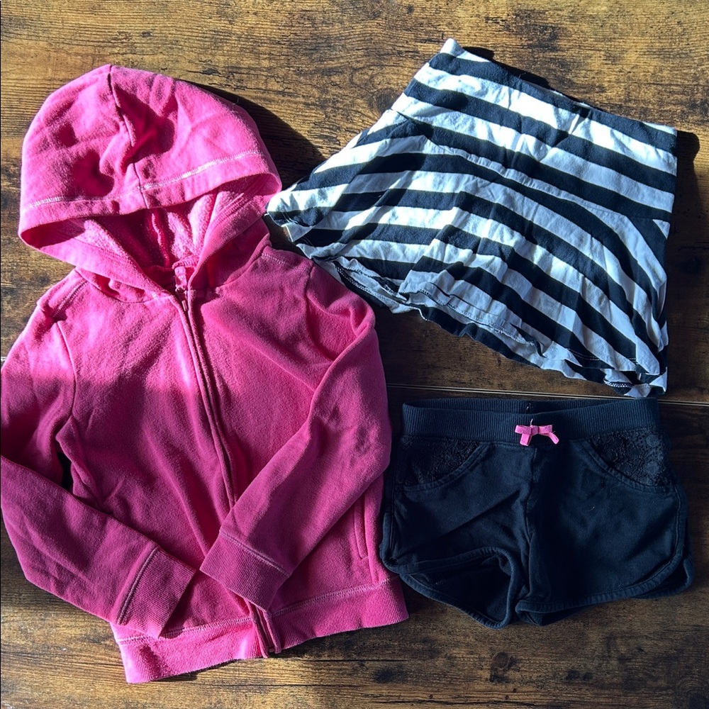 Jumping Beans Girl’s Lot - Hoodie, Skort, & Shorts